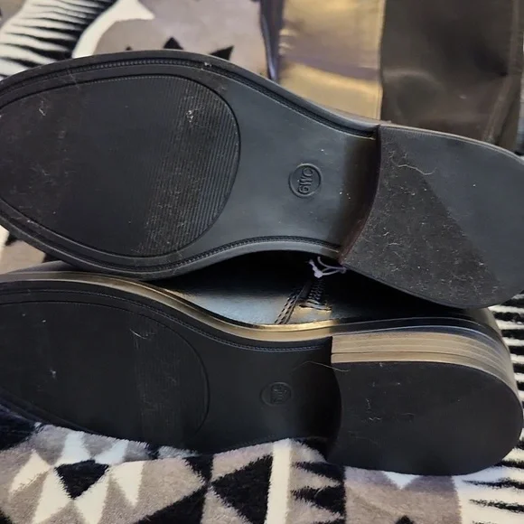 A New Day Tall Riding Boots Womens Black Size 6 Wide Calf - Picture 8 of 12